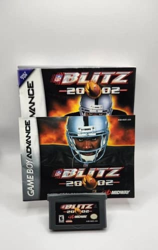 Rare Find NFL Blitz 2002 (Nintendo Game Boy Advance GBA) Football CIB Classic