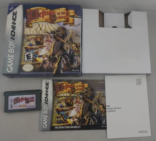 Defender of the Crown (Nintendo Game Boy Advance, GBA 2002) Complete - Tested