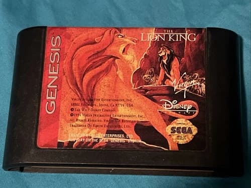 The Lion King (Sega Genesis, 1994) Cartridge Only - Tested