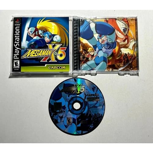 Mega man X5 (PS1 PlayStation 1)works Complete CIB🔥Nice!