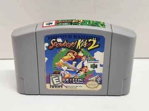 Snowboard Kids 2 Nintendo 64 N64 Authentic Tested Blockbuster Label