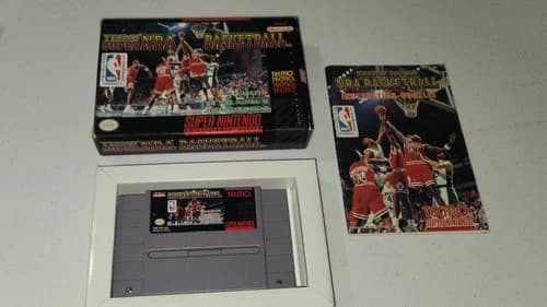Tecmo Super NBA Basketball Super Nintendo SNES CIB
