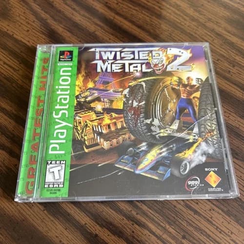 Twisted Metal 2 PS1 PlayStation 1 Complete w/ Manual CIB REG CARD W/ CODES