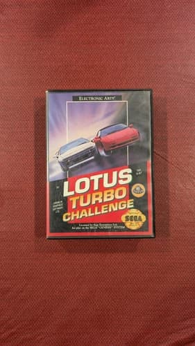 Lotus Turbo Challenge (SEGA Genesis, 1992) Cib Complete w/ Manual TESTED