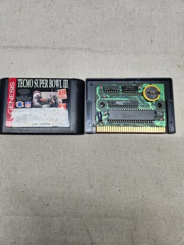 Tecmo Super Bowl III: Final Edition NEW BATTERY! TESTED!(Sega Genesis, 1995)