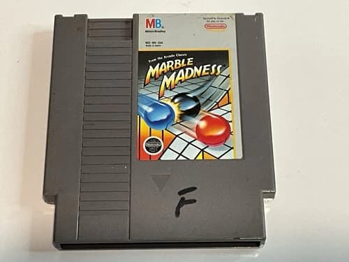 Nintendo Entertainment System Cartridge Marble Madness NES Tested