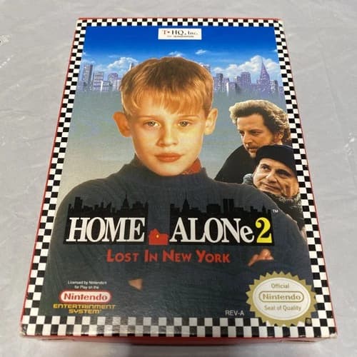 Home Alone 2: Lost In New York (Nintendo NES, 1992) Cib Complete TESTED Works