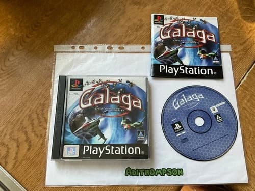 Galaga destination earth game ps1 sony PlayStation