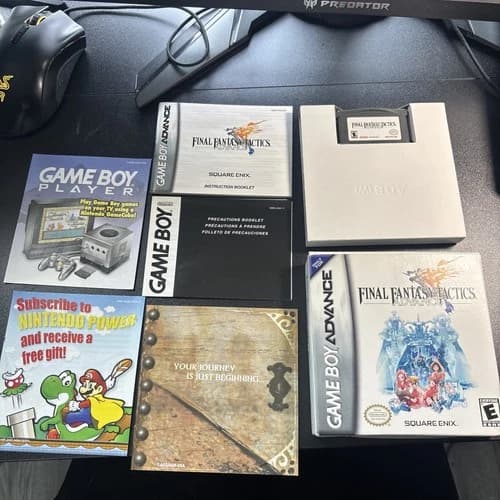 Final Fantasy Tactics Advance GBA Video Game Gameboy Advance 2003 Cib Complete