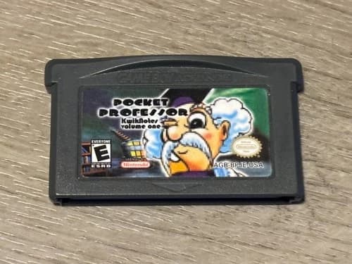 Pocket Professor Kwiknotes Nintendo Game Boy Advance GBA Tested Authentic