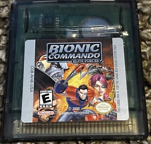 Bionic Commando: Elite Forces (Nintendo Game Boy Color, GBC 2000) Cartridge Only