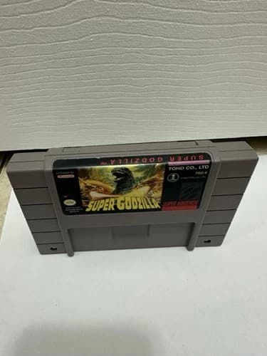 Super Godzilla SNES Super Nintendo Game Cartridge Authentic Tested