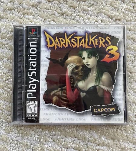 Darkstalkers 3 for Sony PlayStation 1 (PS1, 1998) CIB Black Label Game+ Reg Card