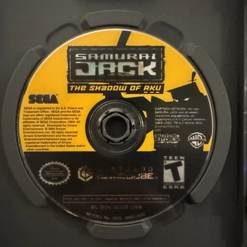 Samurai Jack: The Shadow of Aku- Nintendo GameCube- Disc Only, Tested, Authentic