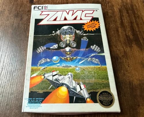 circle seal Zanac complete in box nintendo nes game