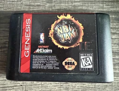 Sega Genesis - NBA Jam Tournament Edition Authentic, Tested & Works