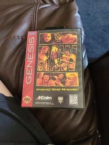 Sega Genesis WWF Raw 1994 Authentic Arcade Game
