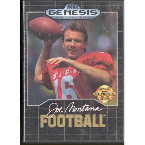 Joe Montana Football For Sega Genesis Vintage Game Only