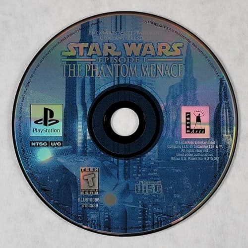 Star Wars Episode 1 The Phantom Menace - Loose Sony PS1 Playstation 1 Disc