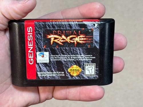 Primal Rage - Authentic (Sega Genesis) Game Cartridge - Tested