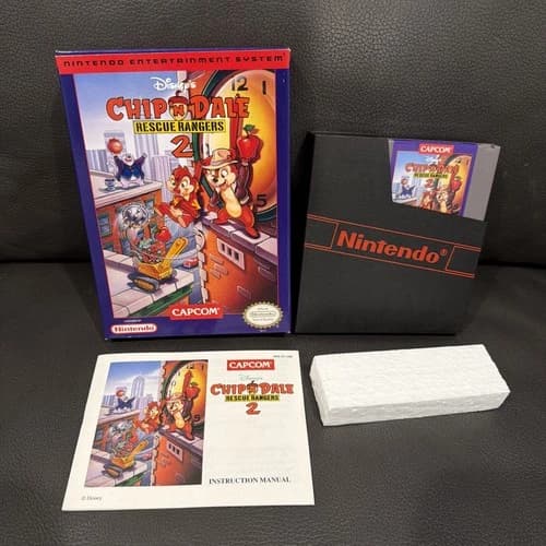 Disney’s Chip 'N Dale Rescue Rangers 2 Nintendo NES Authentic, Pristine Cart CIB