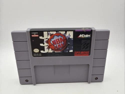 NBA Jam (Super Nintendo, 1994) SNES Authentic Cartridge Only Works