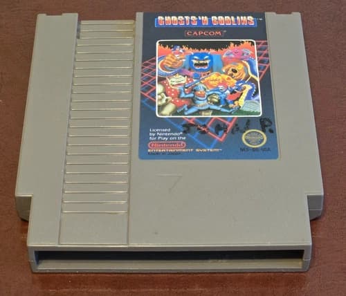 Ghosts N Goblins - Nintendo NES - Pins Cleaned Tested