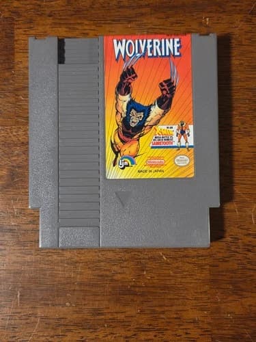 Vintage Original Nintendo NES Wolverine Authentic Game - Tested and Working