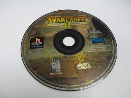 WarCraft II 2: The Dark Saga PS1 (Sony PlayStation 1 1997) Disc Only