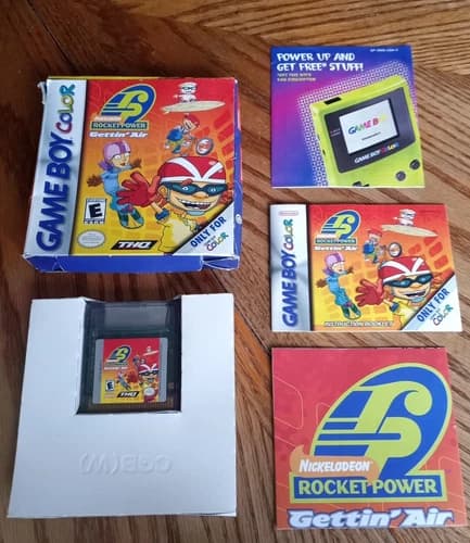 Rocket Power: Gettin' Air (Nintendo Game Boy Color, 2001) COMPLETE *SHIPS FREE*