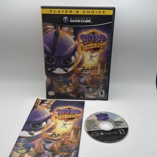 Spyro A Hero's Tail Nintendo GameCube Tested Works Complete In Box With Manual