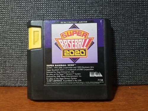 Super Baseball 2020 (Sega Genesis EA, 1993) Cartridge Only