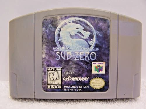 Mortal Kombat Mythologies: Sub-Zero Nintendo 64 N64 Authentic Tested