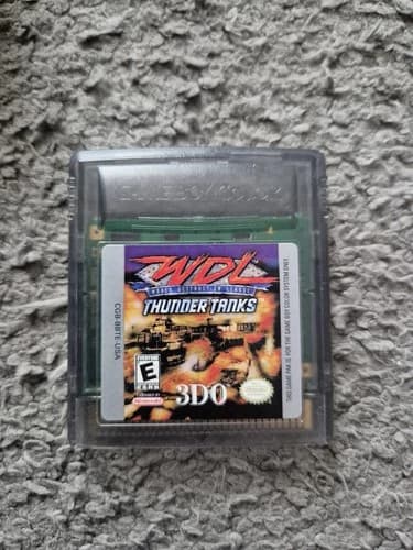 WDL Thunder Tanks Nintendo Gameboy Color Gamepak Cart Cartridge