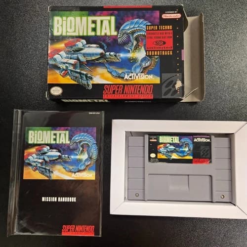 BioMetal SNES Super Nintendo Complete CIB Authentic!