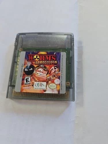 Worms: Armageddon (Nintendo Game Boy Color, 1999) Authentic Cart Only