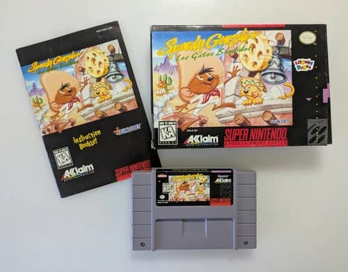 Speedy Gonzales: Los Gatos Bandidos (SNES, 1994) CIB Complete In Box - Tested