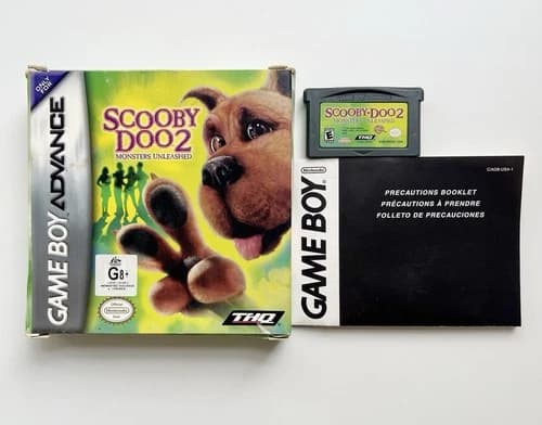 Scooby Doo 2: Monsters Unleashed (2004) Nintendo GBA Gameboy Advance COMPLETE