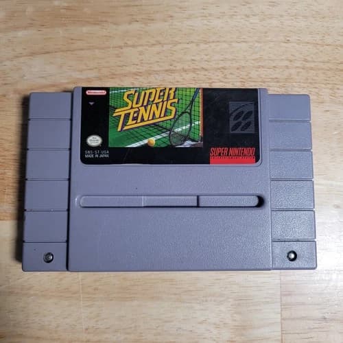 Super Tennis SNES Super Nintendo Entertainment System, 1991 - Tested