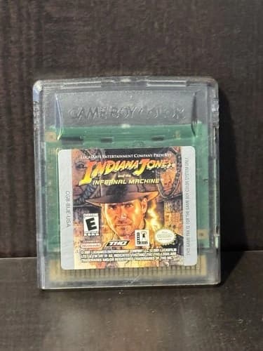 Indiana Jones and the Infernal Machine Nintendo Game Boy Color Tested Read!