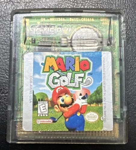 Nintendo Game Boy Color Mario Golf 1999 Authentic Game Cartridge Only
