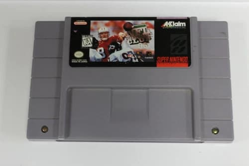 Super Nintendo SNES NFL Quarterback Club 96 Game Cartridge (Cleaned and Tested)