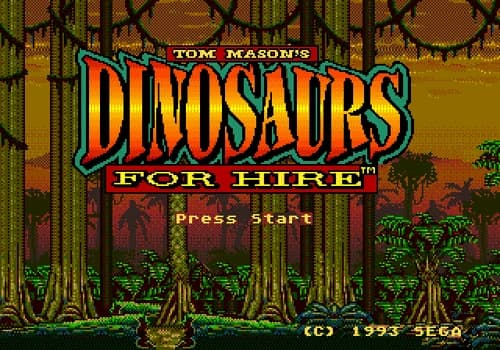 Dinosaurs For Hire - Sega Genesis Game Only