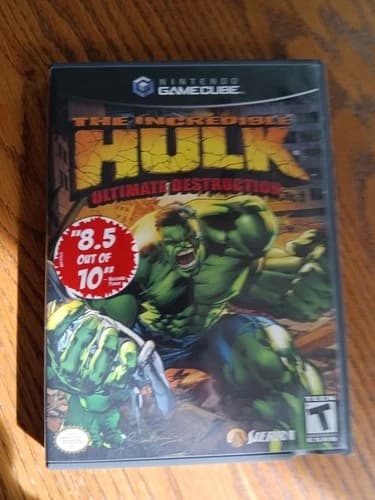 The Incredible Hulk Ultimate Destruction Nintendo GameCube CIB tested Working