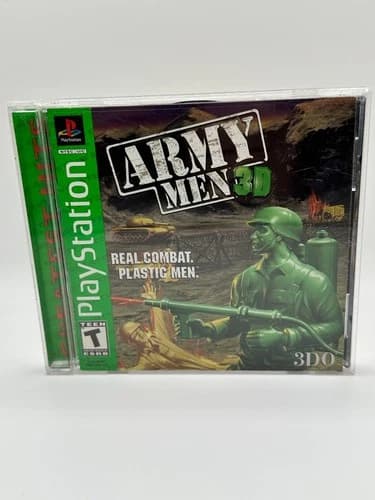 ARMY MEN 3d - Playstation PS1 - Greatest Hits - Complete CIB Tested