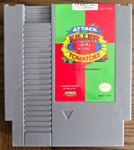 Attack Of The Killer Tomatoes - NES Nintendo Authentic