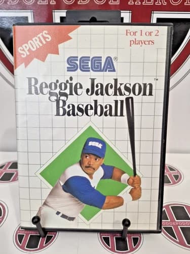 Reggie Jackson Baseball - Sega Master System - SMS - CIB - Cleaned & Tested