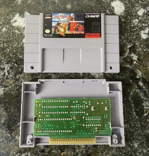 Dig & Spike Volleyball (Super Nintendo Entertainment System, 1991) SNES NICE!!