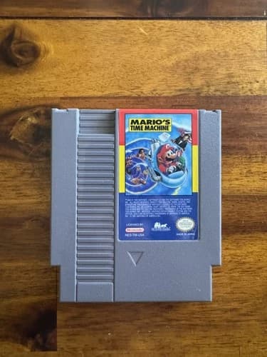 Mario's Time Machine Nintendo NES Cleaned/Tested