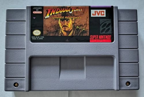 Indiana Jones' Greatest Adventures Super Nintendo - Authentic SNES Cart - Tested